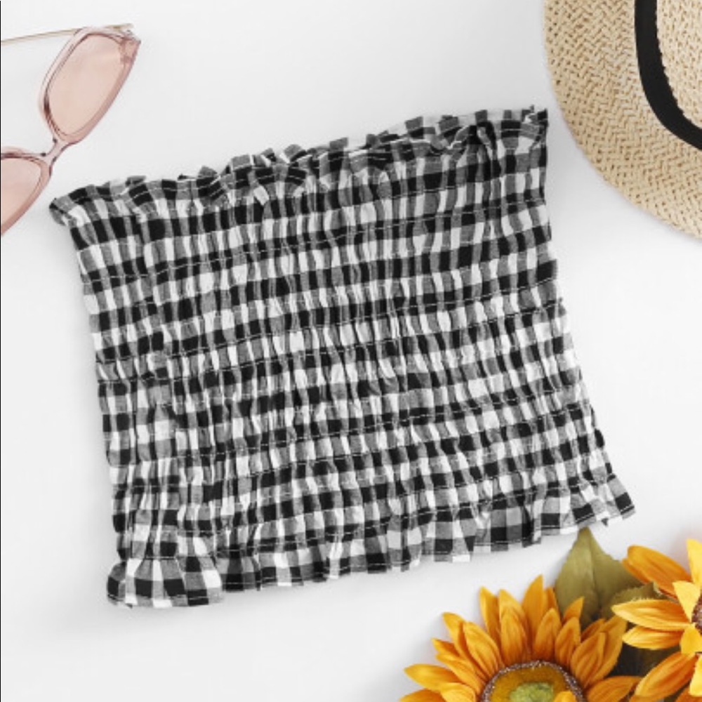 LAST ONE✅Gingham Tube Top - Picture 3 of 6